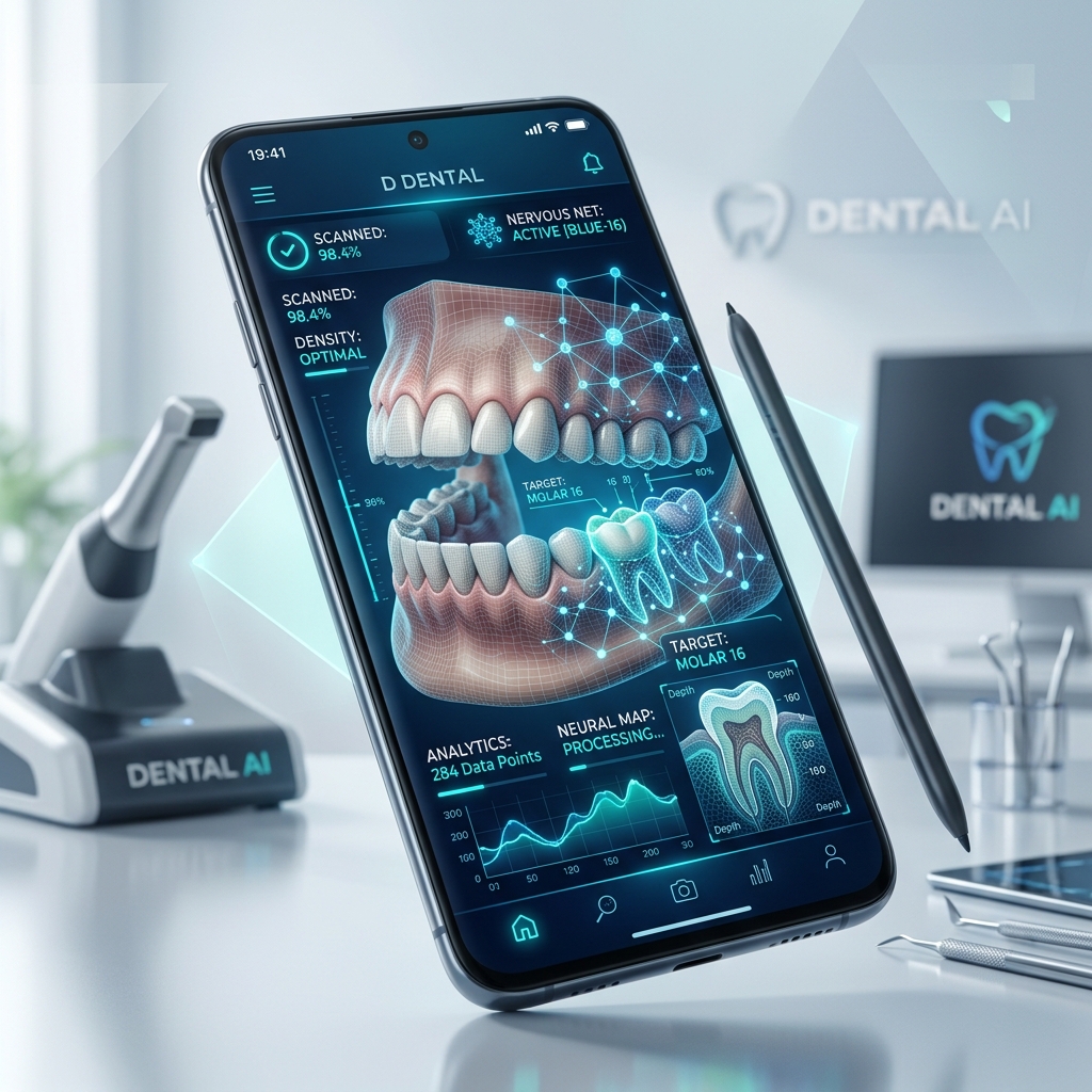 Dental AI analysis illustration
